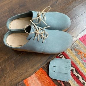 Bryr Zoe Platfrom Clogs in Agave size 8